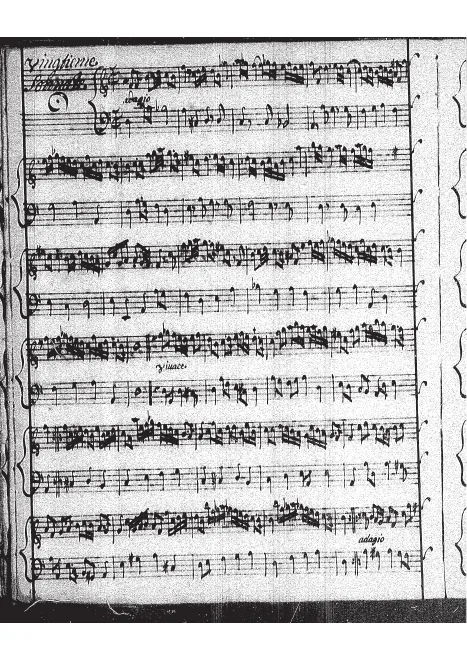 First page of Recorder Sonata in D minor