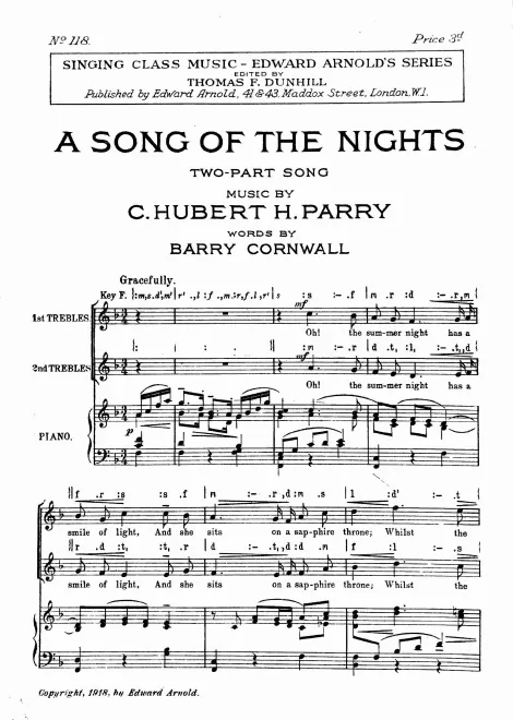 First page of 3 School Songs