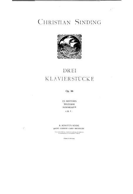 First page of 3 Stücke