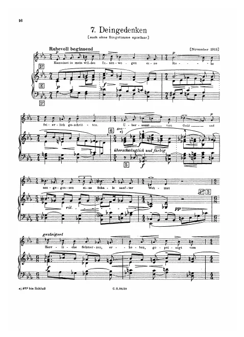 First page of Innere Stimmen