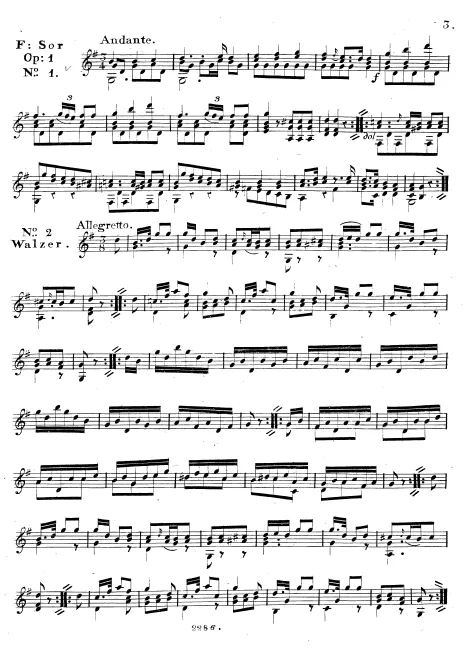 First page of 6 Divertissements