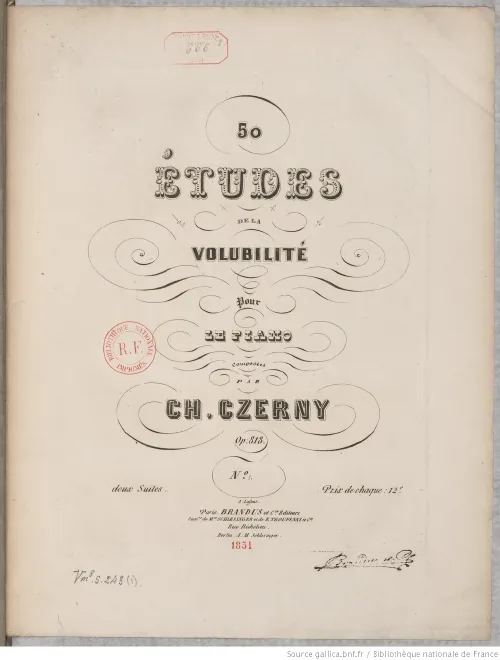 First page of 50 Etudes de velocité