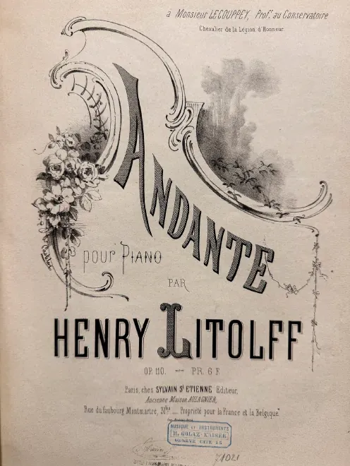 First page of Andante