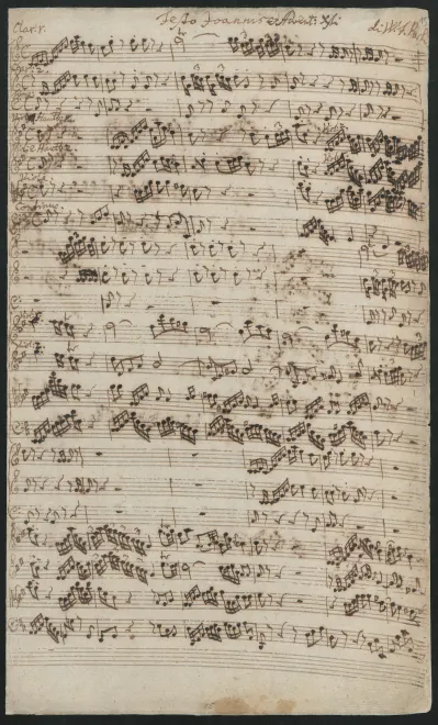 First page of Es ist eine Stimme eines Predigers
