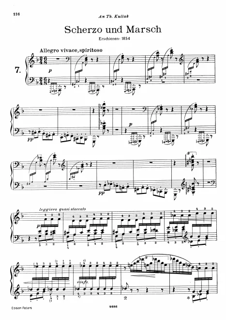 First page of Scherzo und Marsch