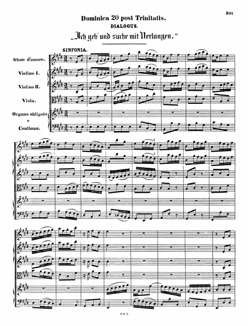 First page of Ich geh' und suche mit Verlangen