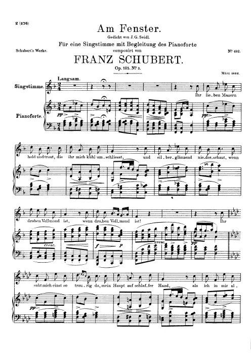 First page of Am Fenster