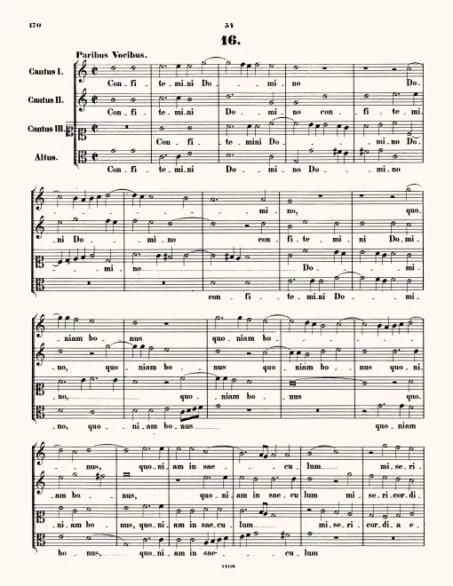 First page of Confitemini Domino