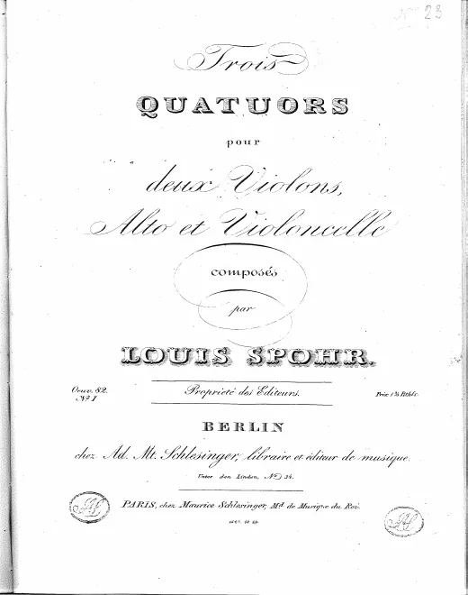 First page of String Quartet No.23