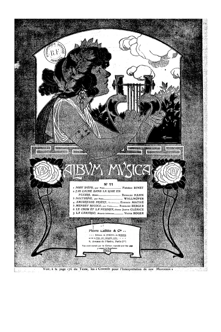 First page of J'ai caché dans la rose en pleurs