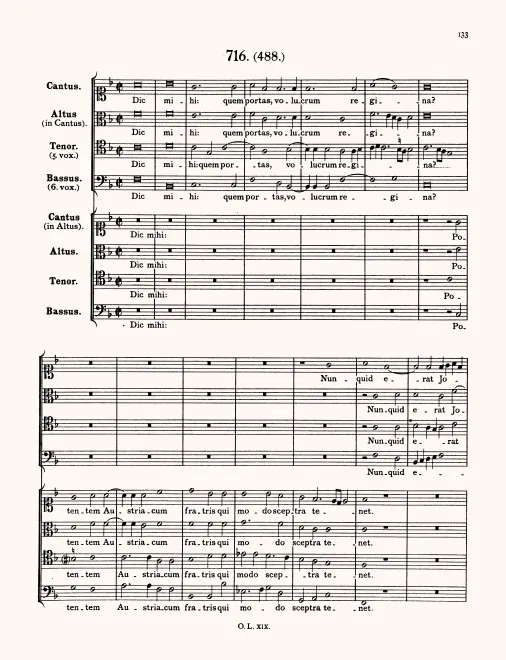 First page of Dic mihi quem portas