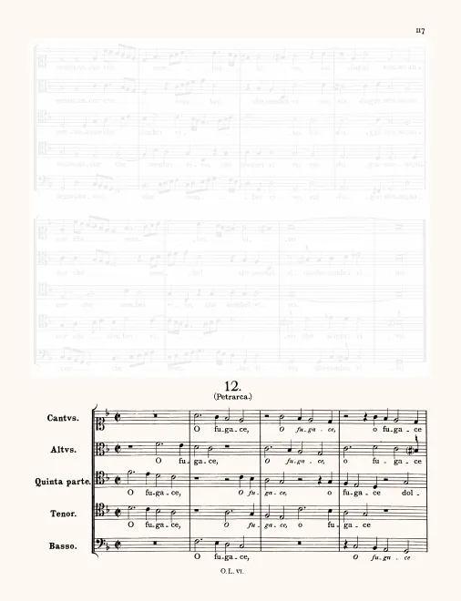 First page of O fugace dolcezza