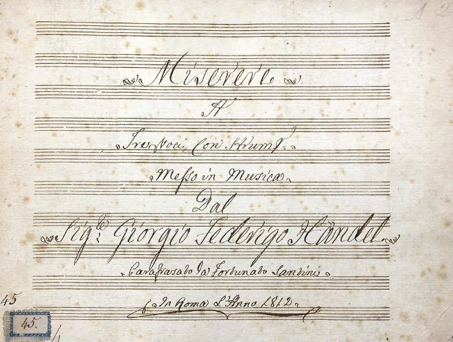First page of Have Mercy upon me, O God