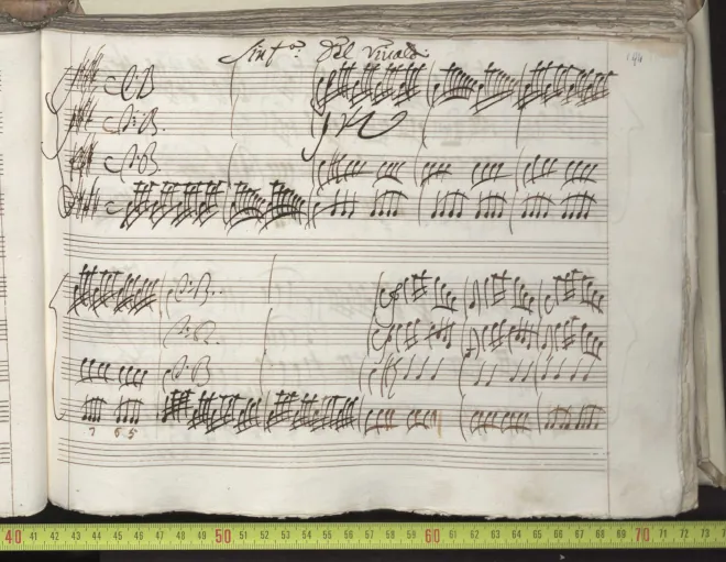 First page of Sinfonia in E major