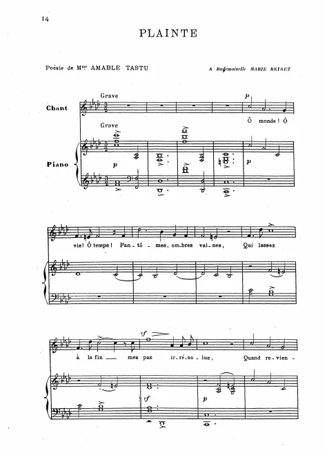 First page of Plainte