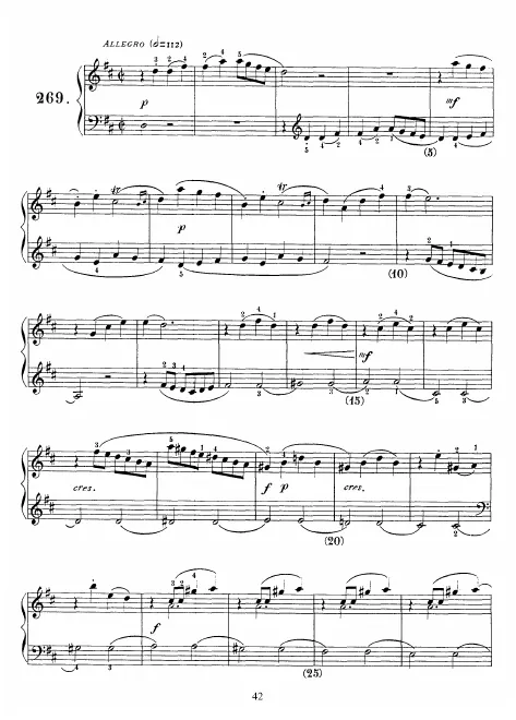 First page of Keyboard Sonata in D major
