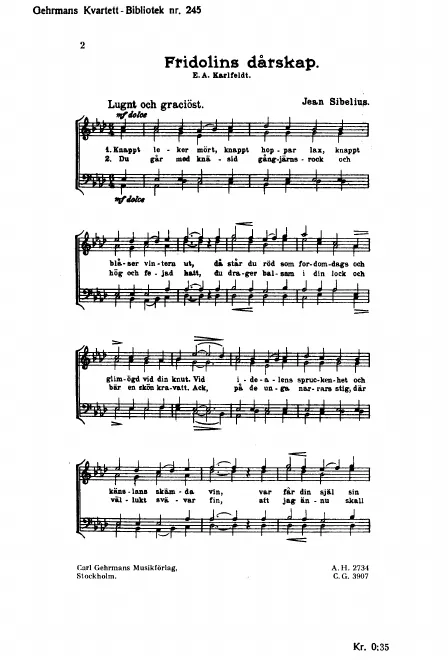First page of Fridolin's Folly