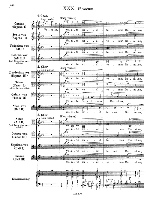 First page of Venite, exultemus Domino