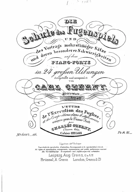 First page of The School of Fugue Playing
