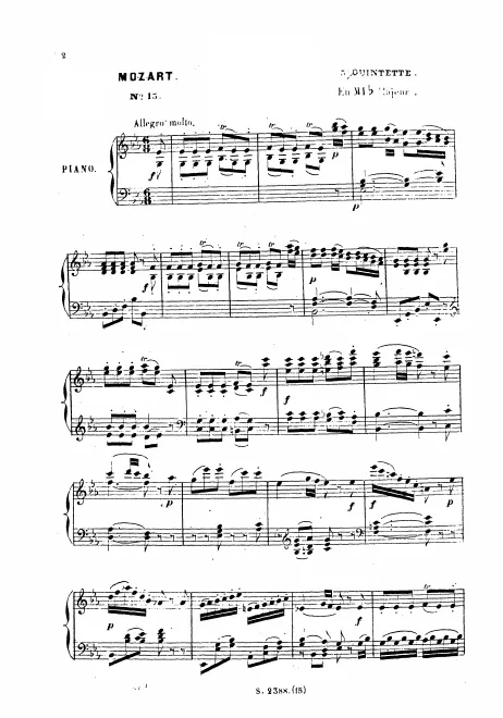 First page of String Quintet No.6
