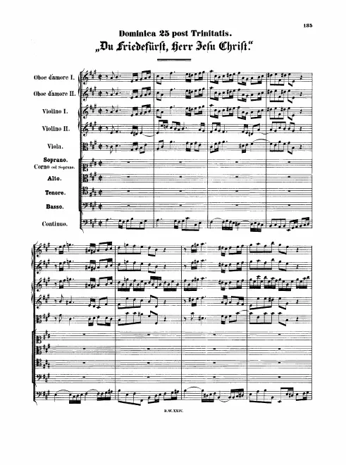 First page of Du Friedefürst, Herr Jesu Christ