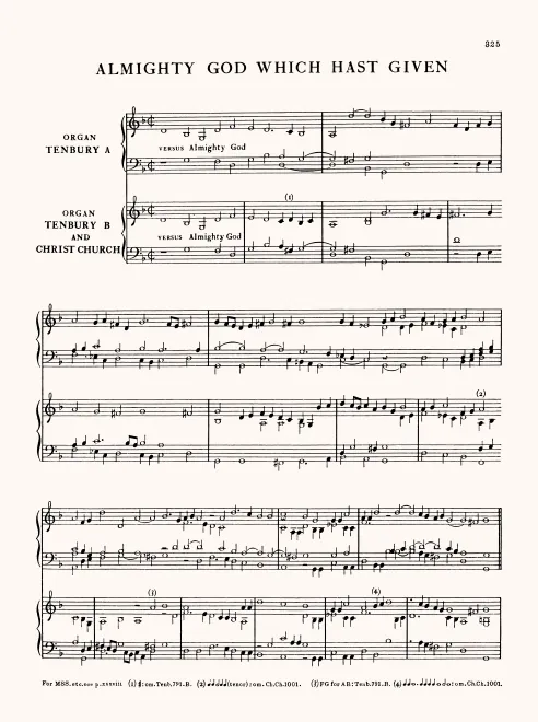 First page of Almighty God, Which Hast Given