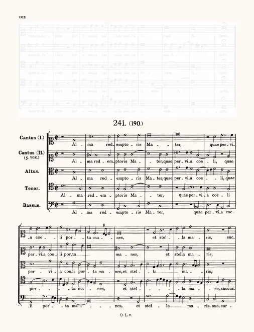 First page of Alma Redemptoris