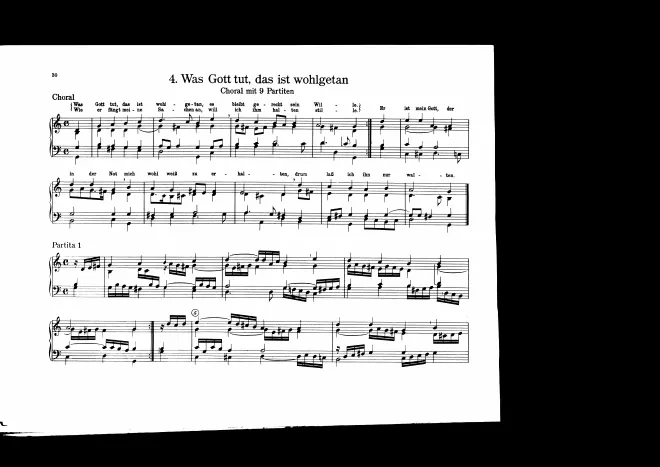 First page of Was Gott tut, das ist wohlgetan