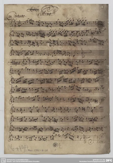 First page of Quartetto