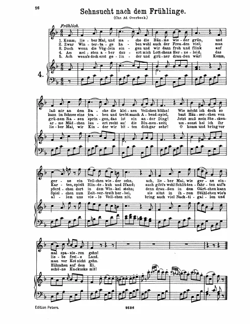 Complete Score (original / high voice, )