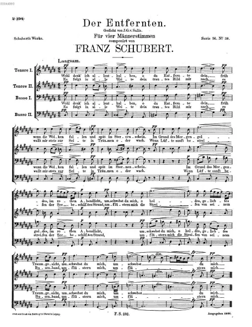 First page of Der Entfernten