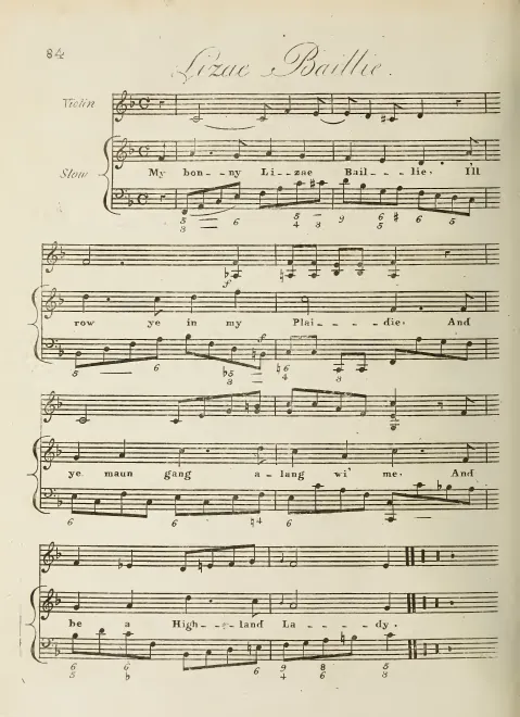 First page of Lizae Baillie