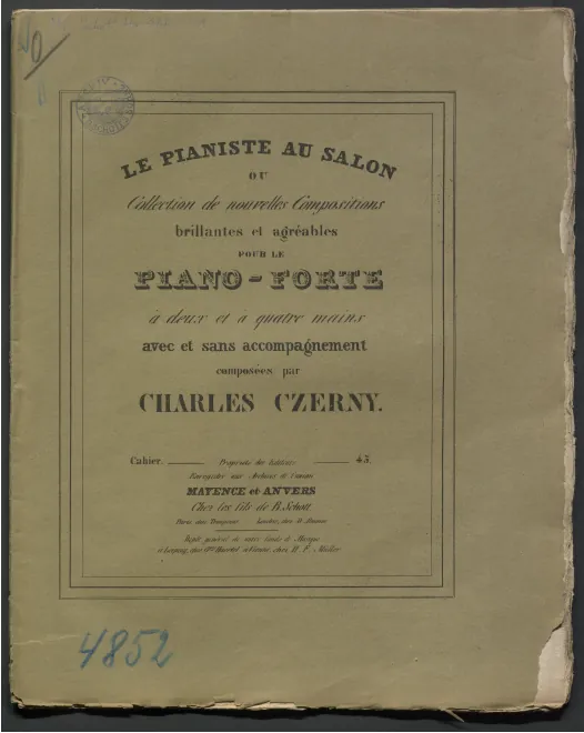 First page of Fantaisie brillante sur des thêmes de 'L'ambassadrice'