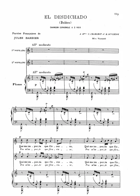 First page of El desdichado