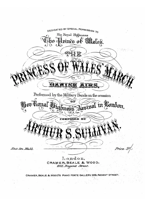 First page of The Princess of Wales' March