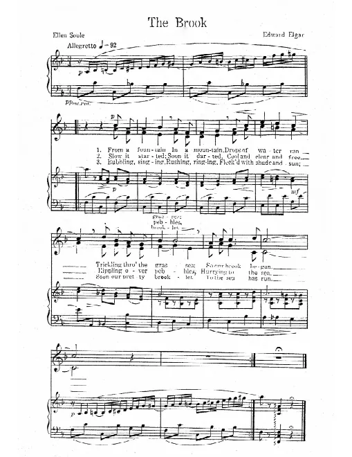 First page of The Brook