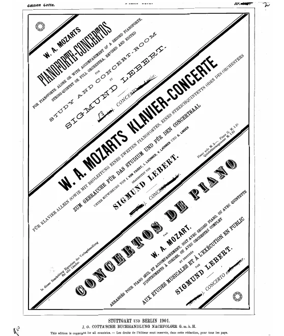 First page of Piano Concerto No.19
