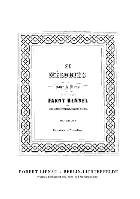 First page of 3 Mélodies