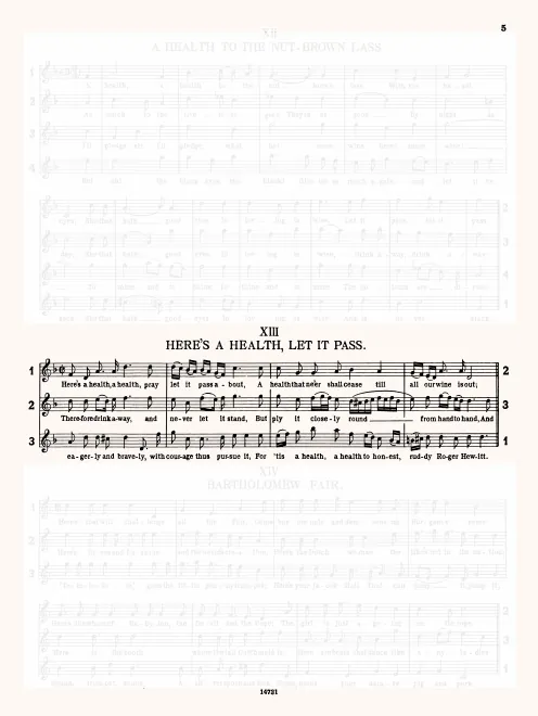 First page of Here's a Health, Pray Let It Pass