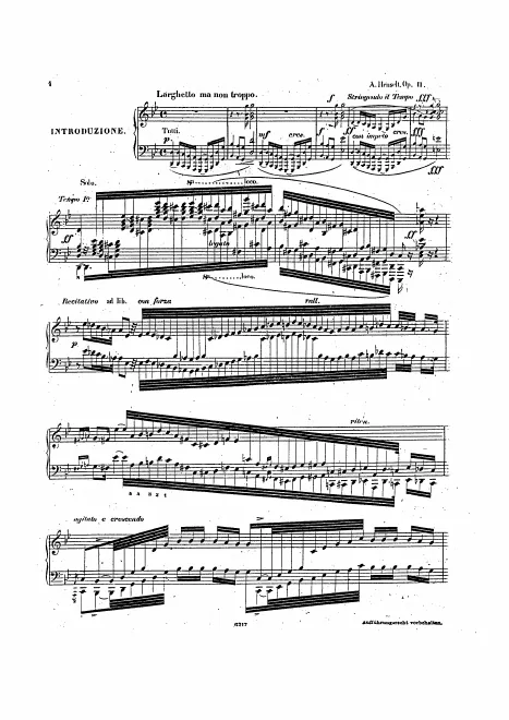First page of Variations de concert on ‘Quand je quittai la Normandie’