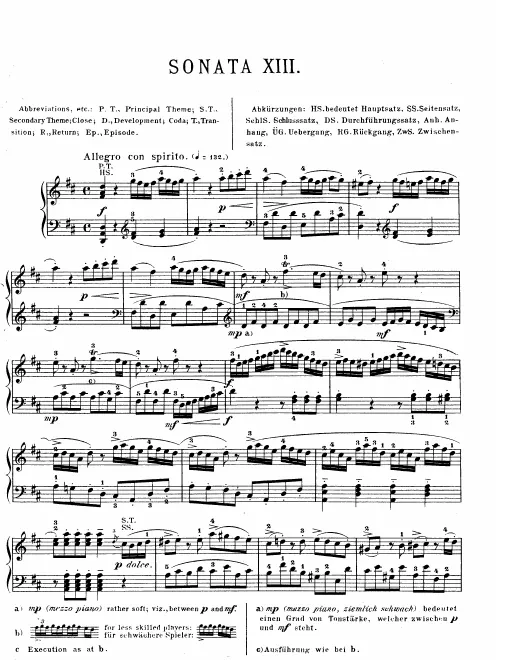 First page of Piano Sonata No.9