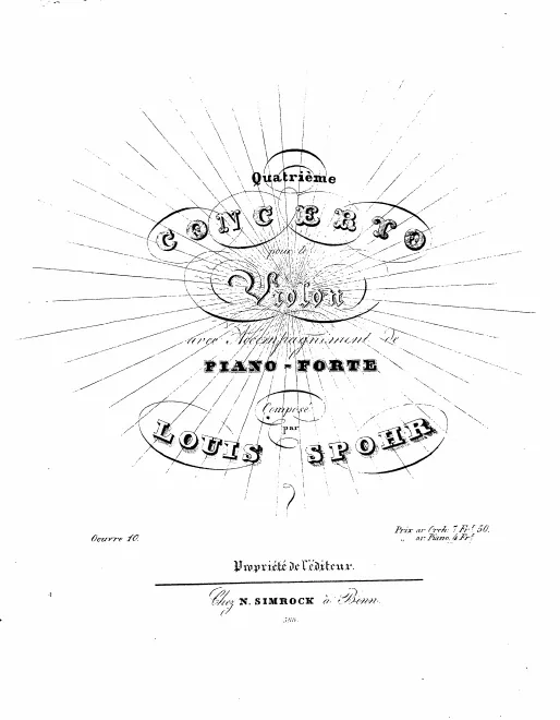 First page of Violin Concerto No.4