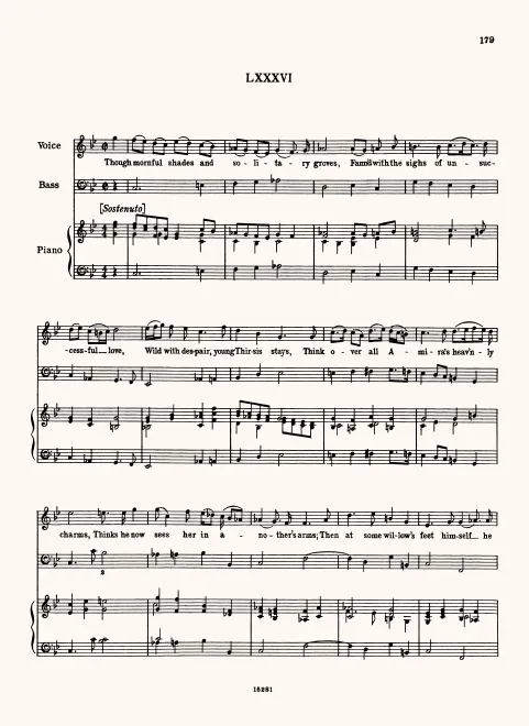 First page of Through Mournful Shades and Solitary Groves