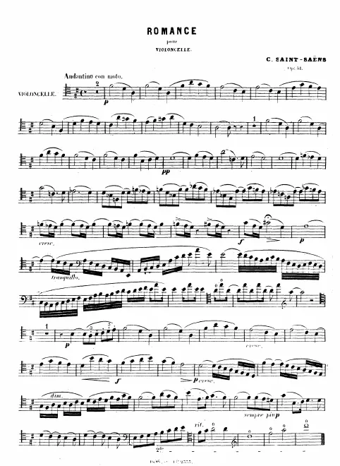 First page of Romance