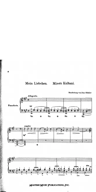 First page of 6 Finnish Folksongs