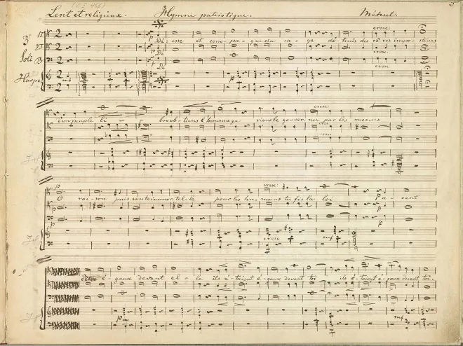 First page of Patriotic hymn