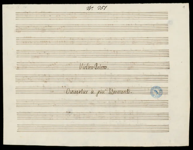 First page of Symphony in C major