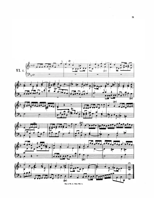 First page of Magnificat Fugue