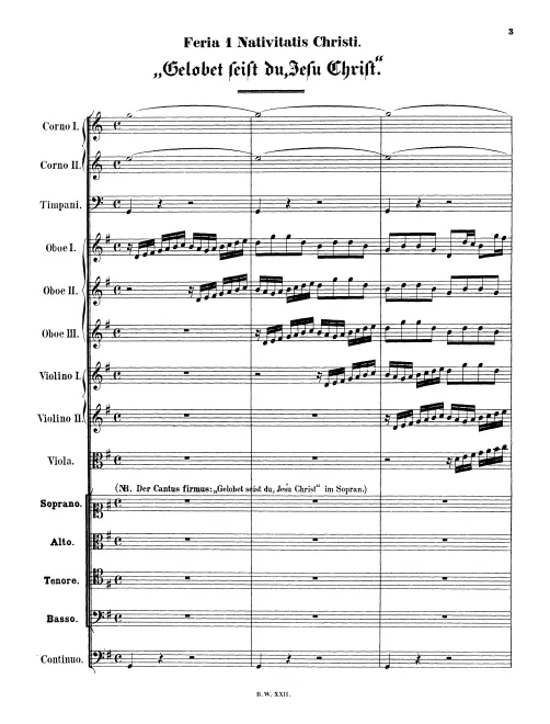 First page of Gelobet seist du, Jesu Christ