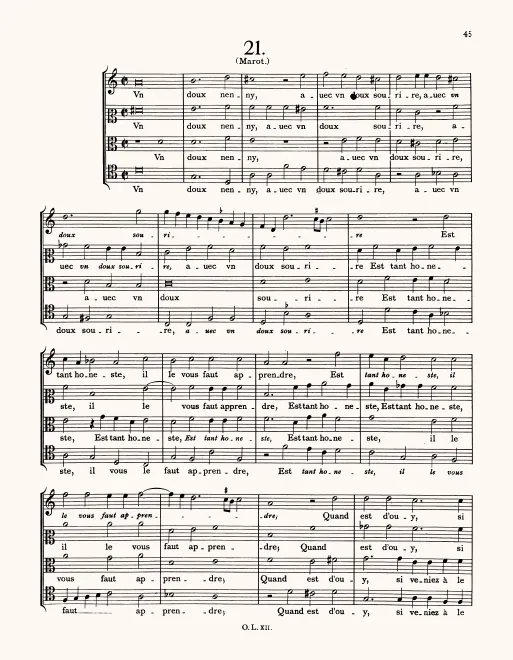 First page of Un doux nenny
